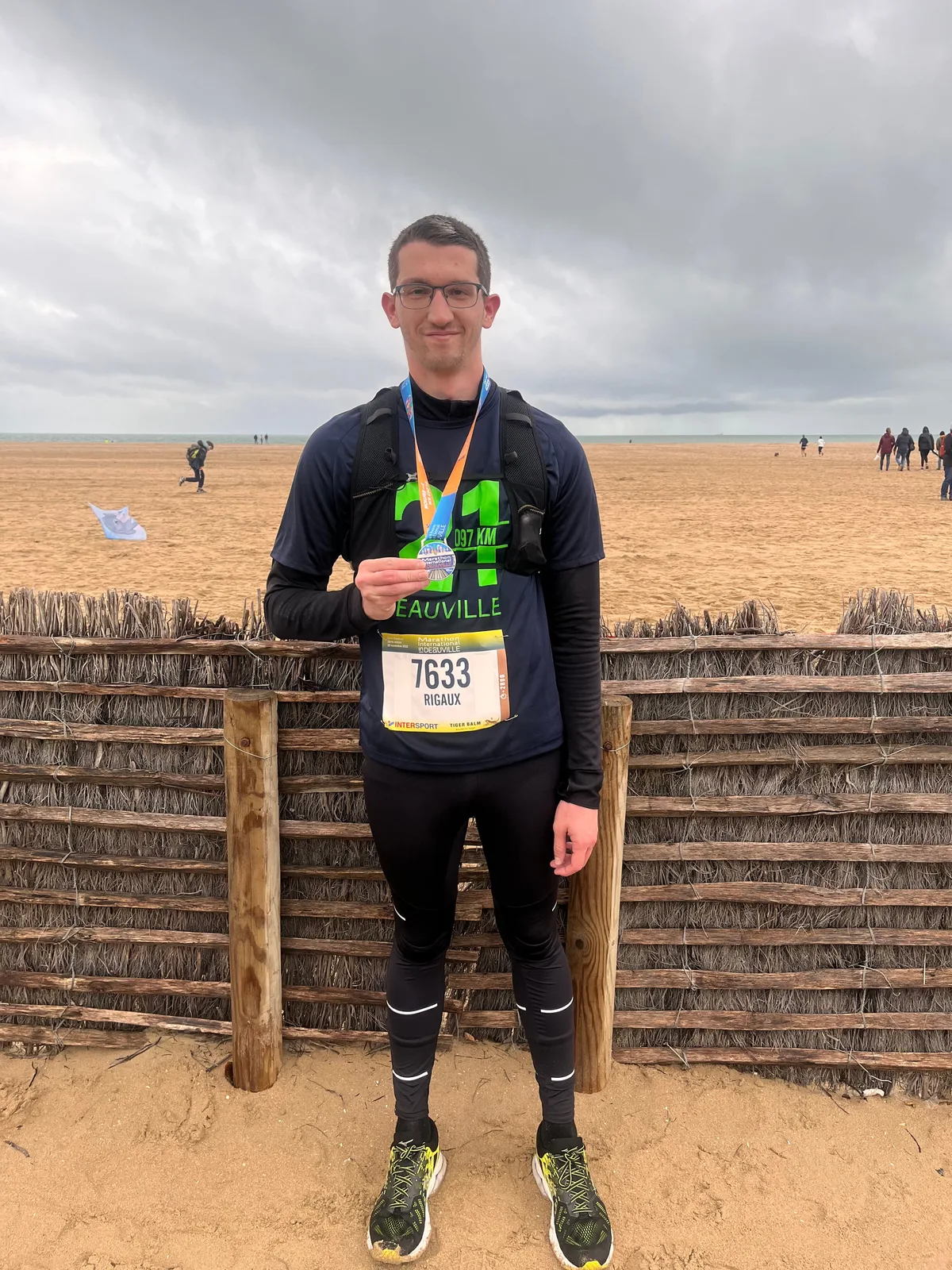 After the race on Deauville beach